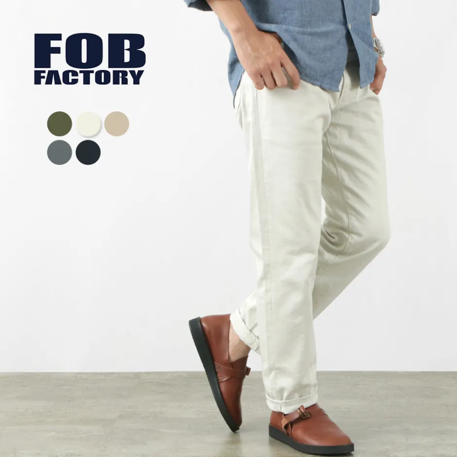 Work Pants & Chinos^FOB FACTORY / F1134 Pique 5P pants