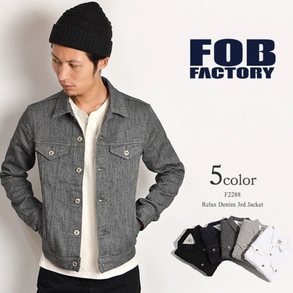 Jackets^FOB FACTORY / F2288 Relaxed denim 3rd jacket