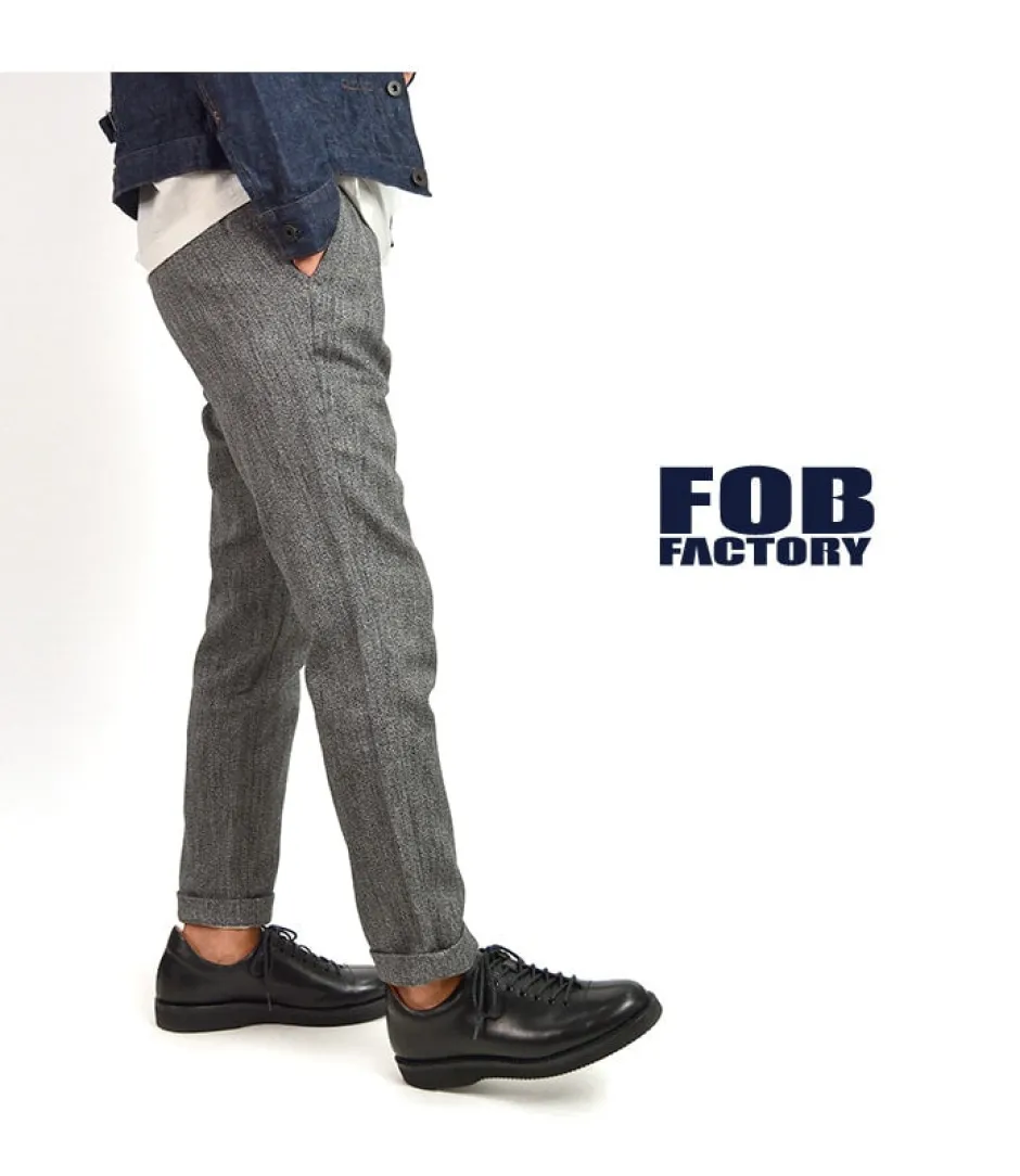 Trousers^FOB FACTORY / F0438 Relaxed Narrow Easy Pants