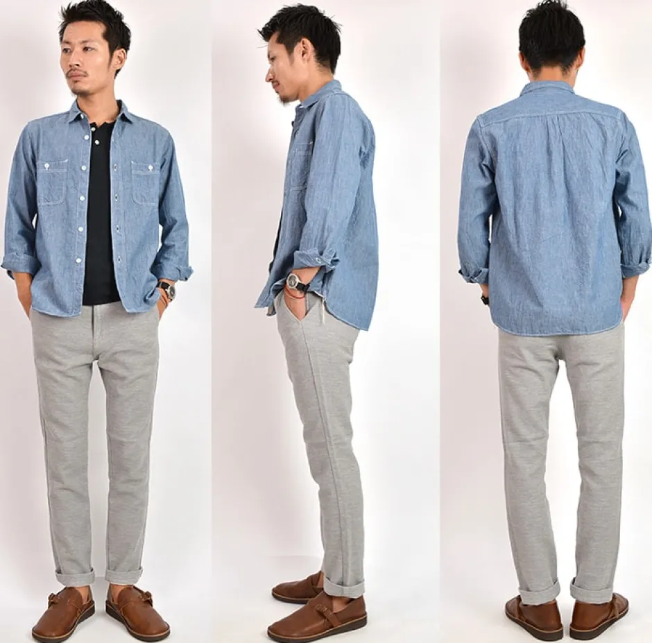 Trousers^FOB FACTORY / F0438 Relaxed Narrow Easy Pants