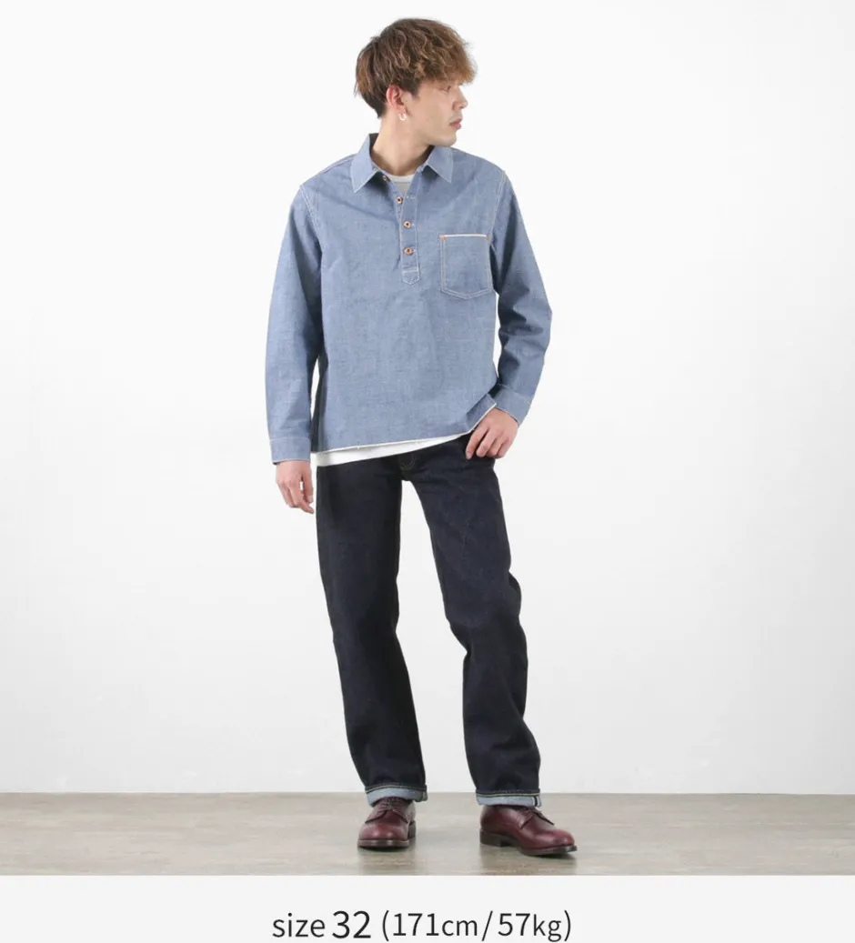 Jeans^FOB FACTORY / F191 Selvedge WW2 5P Denim Pants dark-indigo