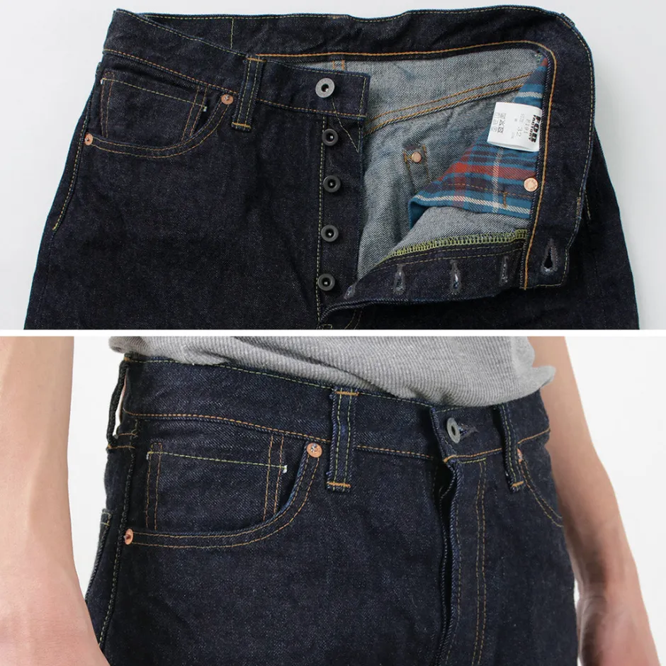Jeans^FOB FACTORY / F191 Selvedge WW2 5P Denim Pants dark-indigo