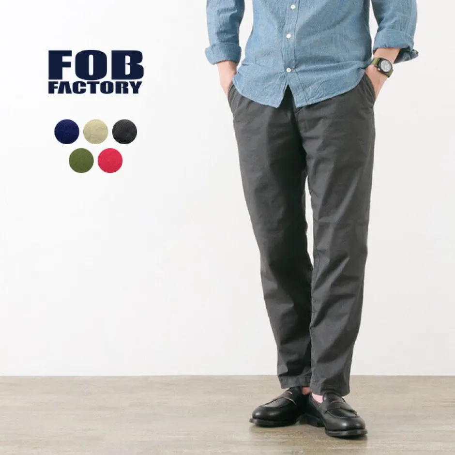 Trousers^FOB FACTORY / F0471 Sicilian/Stretch Twill Trousers