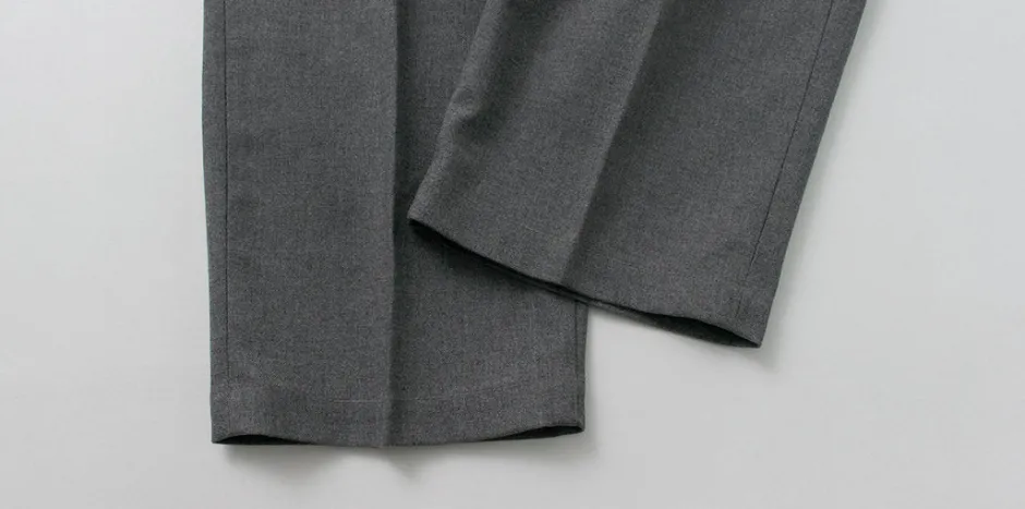 Trousers^FOB FACTORY / F0538 STA-PREST wide pants lightgrey