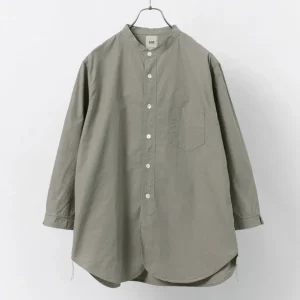 Shirts^FOB FACTORY / FRC006 military dump band collar shirt