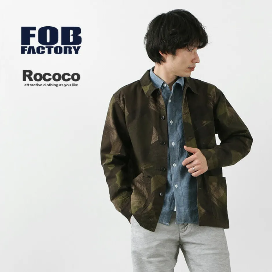 Jackets^FOB FACTORY / FRC003 French Shirt Jacket camo