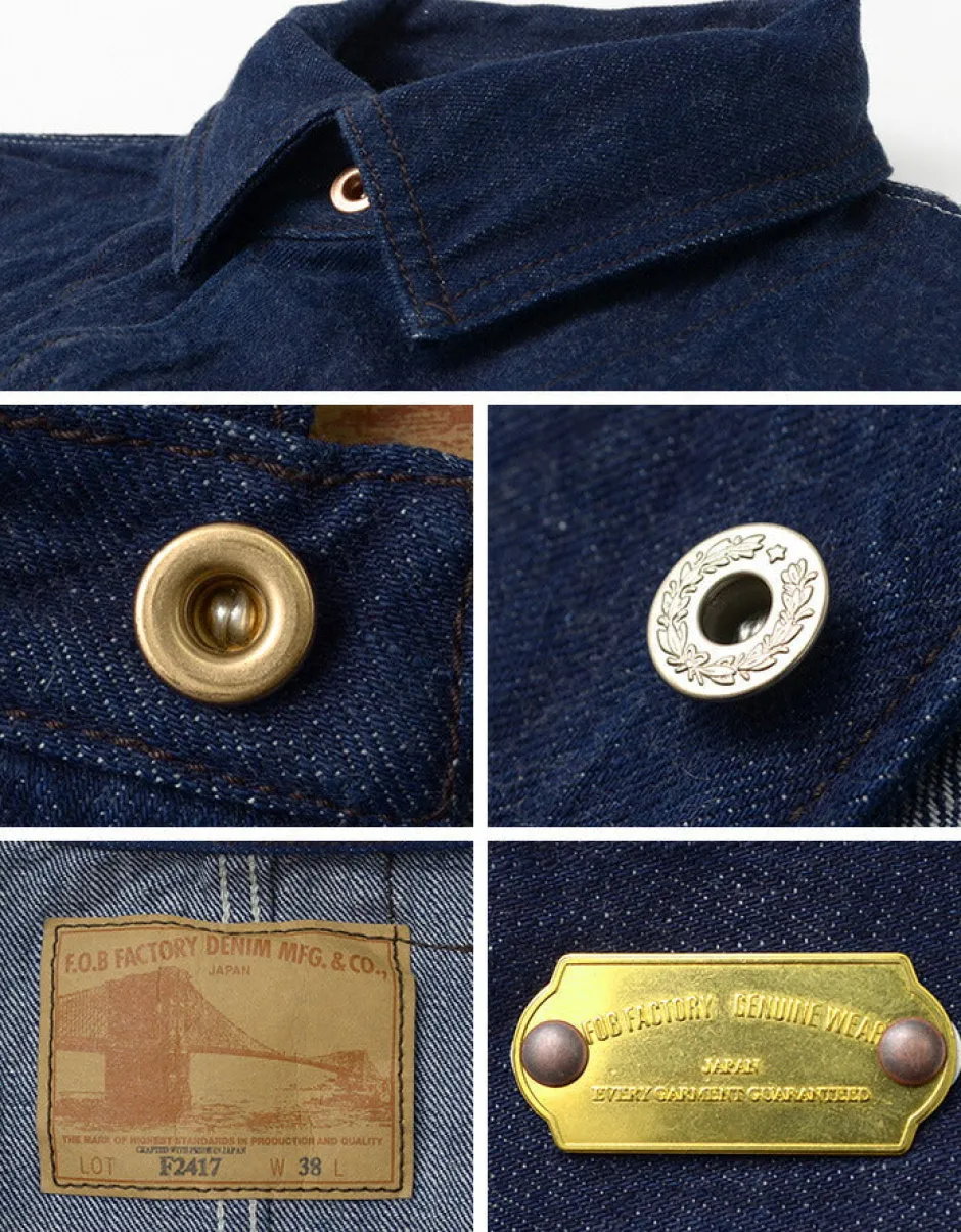Jackets^FOB FACTORY / F2417WW2 denim coveralls one-wash