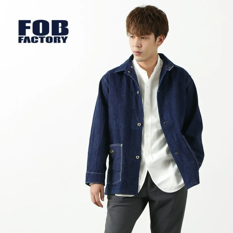 Jackets^FOB FACTORY / F2417WW2 denim coveralls one-wash