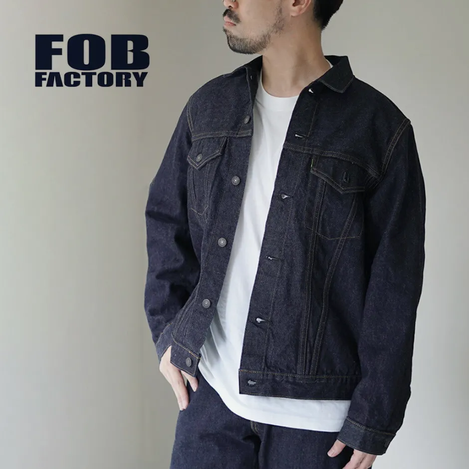 Jackets^FOB FACTORY / Selvage Denim 3rd Jacket indigo