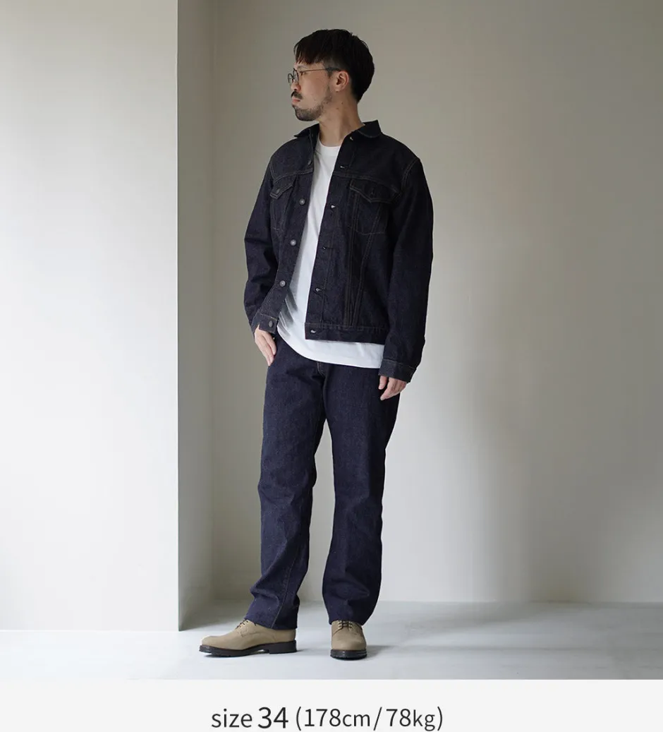 Jeans^FOB FACTORY / Selvage Denim Tapered 5P Pants indigo
