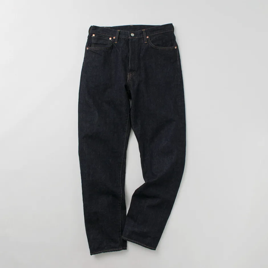 Jeans^FOB FACTORY / Selvage Denim Tapered 5P Pants indigo