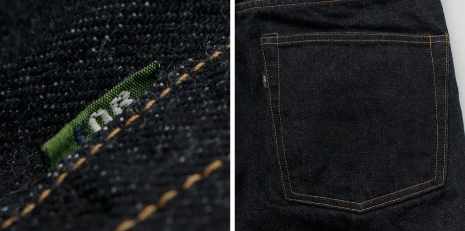 Jeans^FOB FACTORY / Selvage Denim Tapered 5P Pants indigo