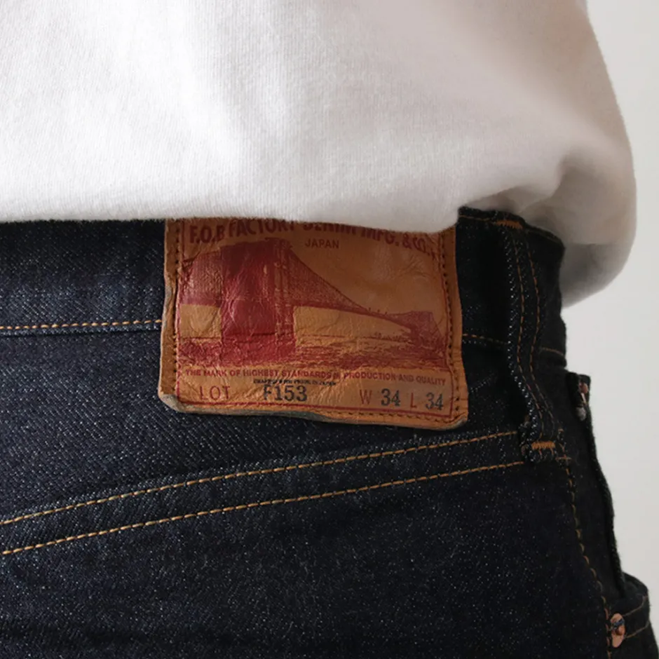 Jeans^FOB FACTORY / Selvage Denim Tapered 5P Pants indigo