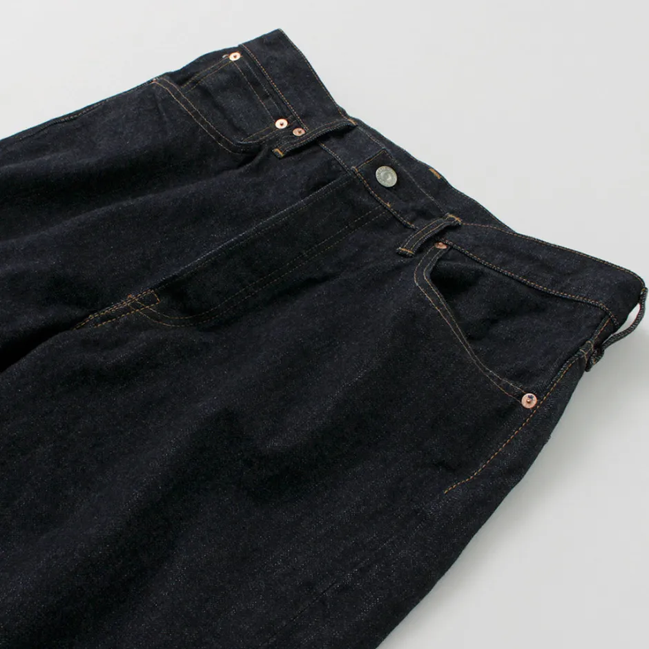 Jeans^FOB FACTORY / Selvage Denim Tapered 5P Pants indigo