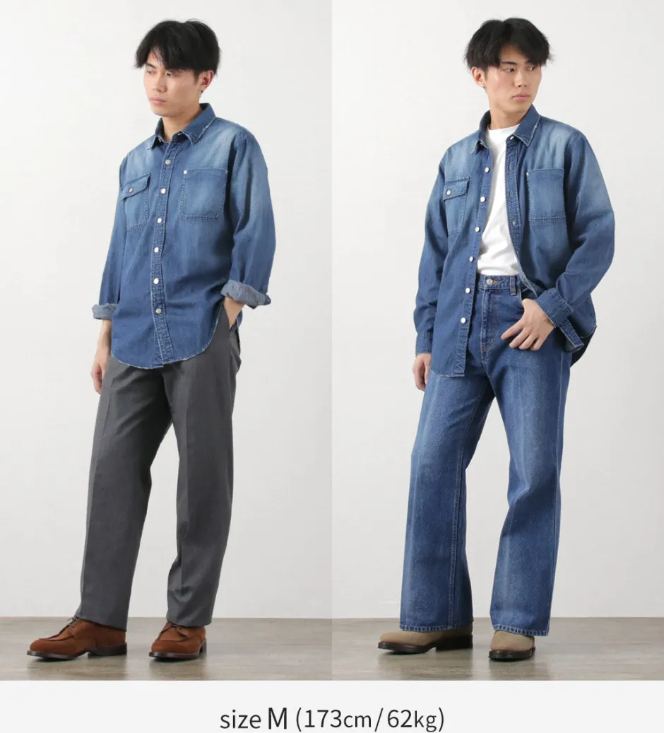 Shirts^FREEMANS SPORTING CLUB / Great Jones Denim Shirt blue