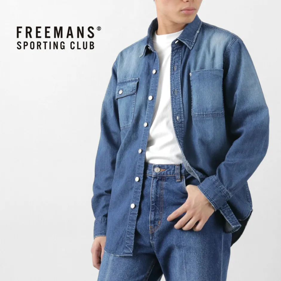 Shirts^FREEMANS SPORTING CLUB / Great Jones Denim Shirt blue