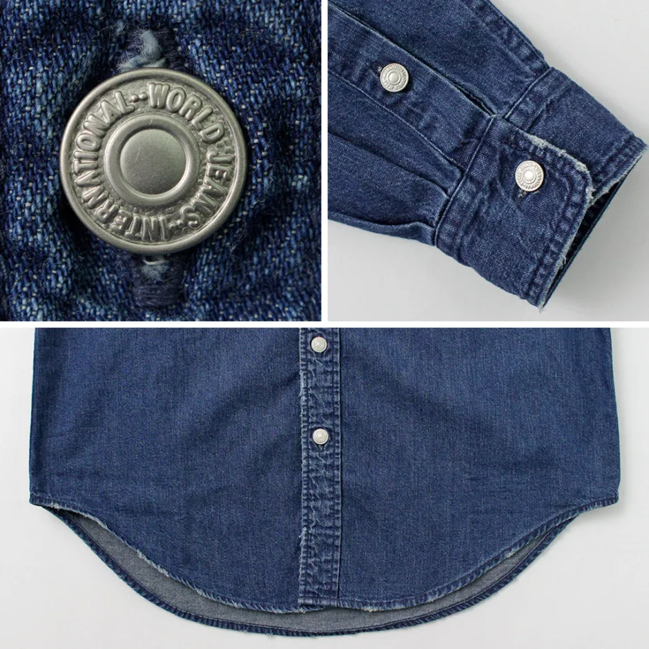 Shirts^FREEMANS SPORTING CLUB / Great Jones Denim Shirt blue