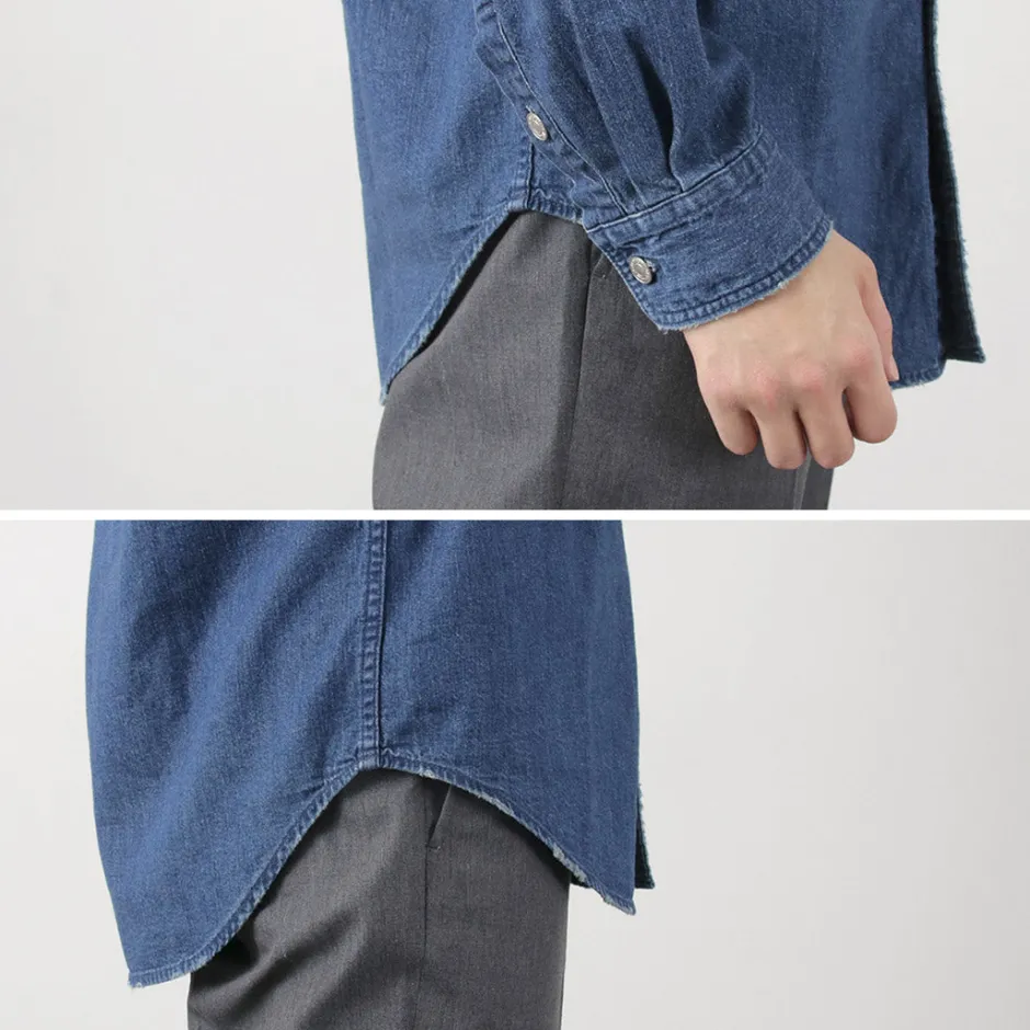 Shirts^FREEMANS SPORTING CLUB / Great Jones Denim Shirt blue