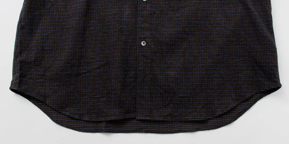 Shirts^FUJITO / Big Size Shirt micro check brown