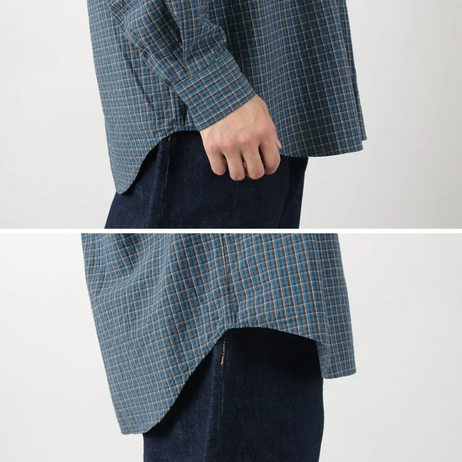 Shirts^FUJITO / Big Size Shirt Small Check blue