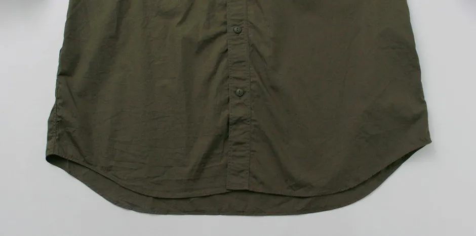 Shirts^FUJITO / Big Size Work Shirt Broad olive