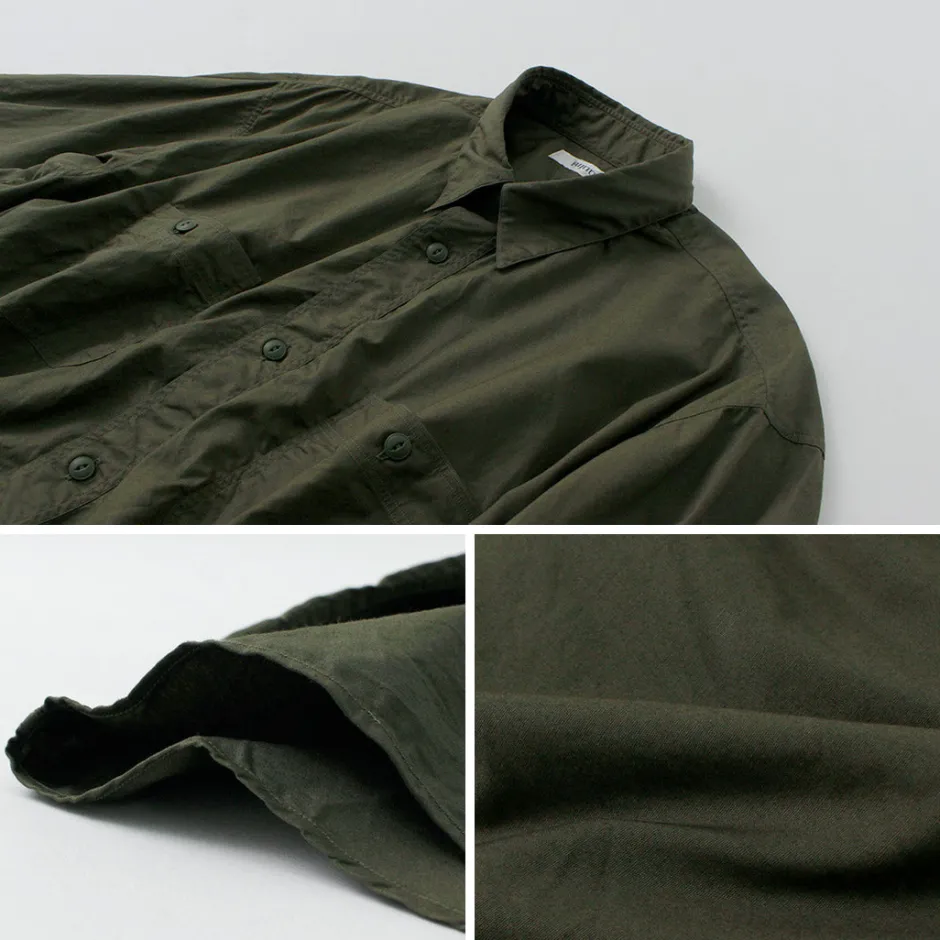 Shirts^FUJITO / Big Size Work Shirt Broad olive