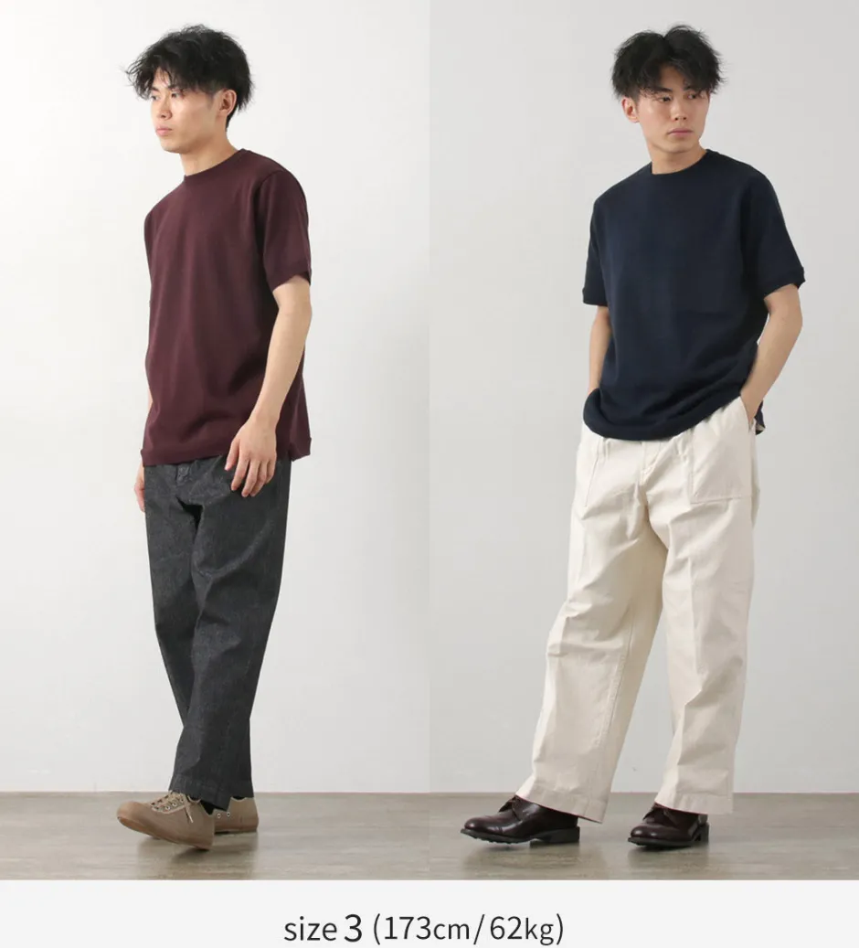 Knits^FUJITO / Crew Neck Knit T-Shirt