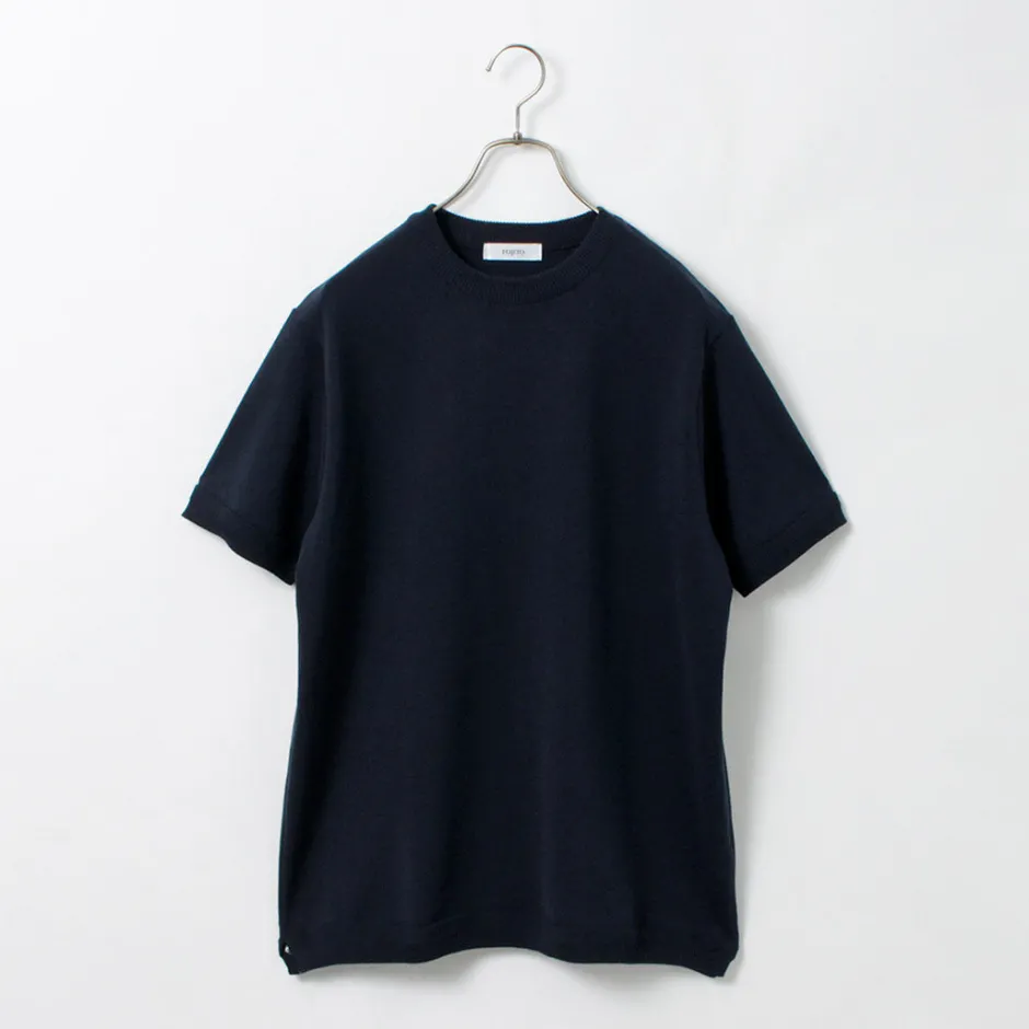 Knits^FUJITO / Crew Neck Knit T-Shirt