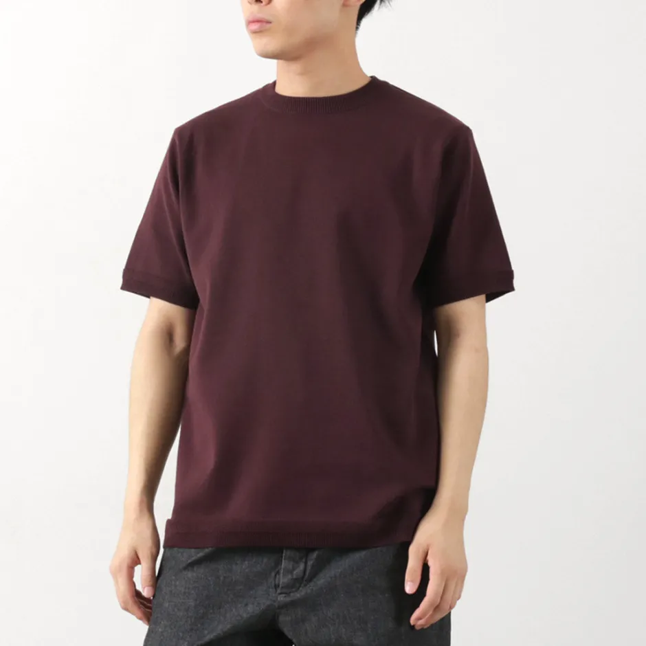 Knits^FUJITO / Crew Neck Knit T-Shirt