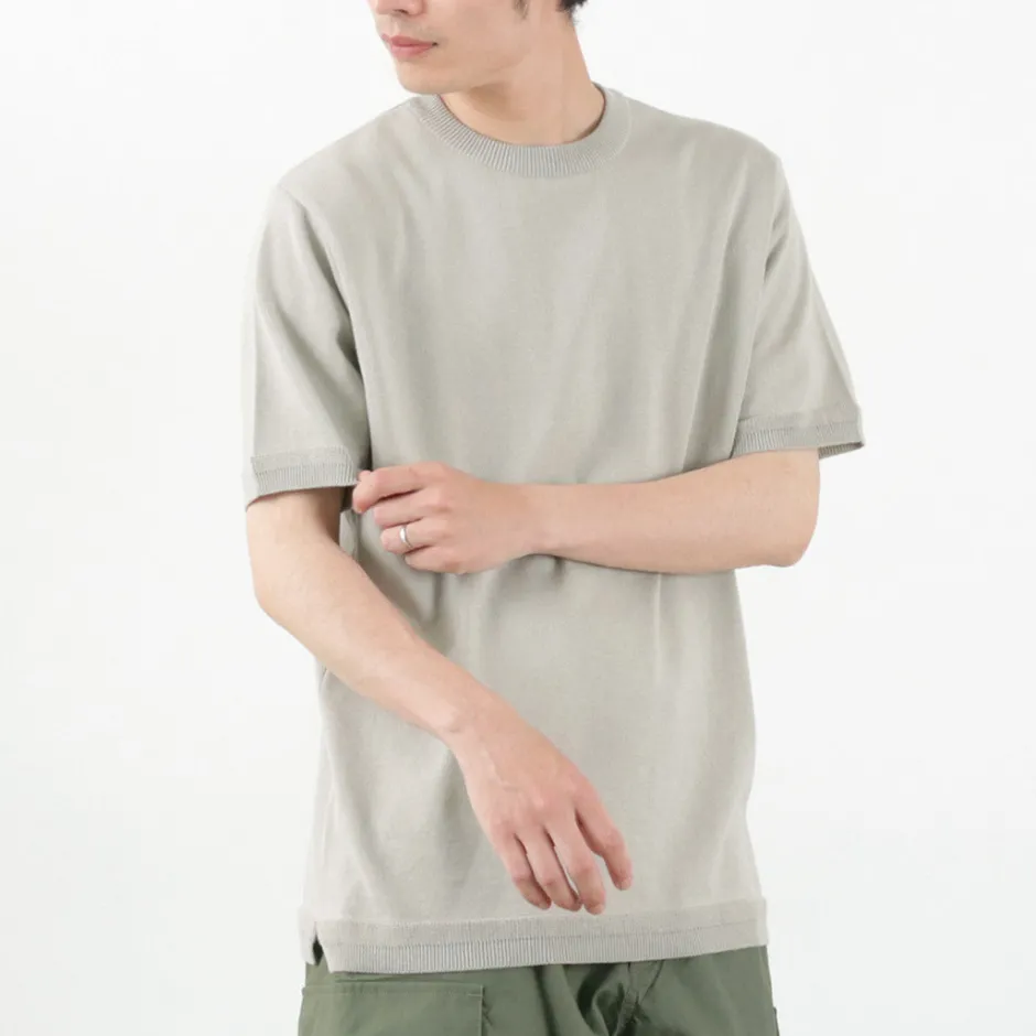 Knits^FUJITO / Crew Neck Knit T-Shirt