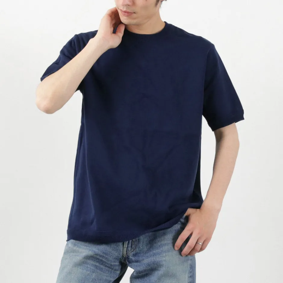 Knits^FUJITO / Crew Neck Knit T-Shirt