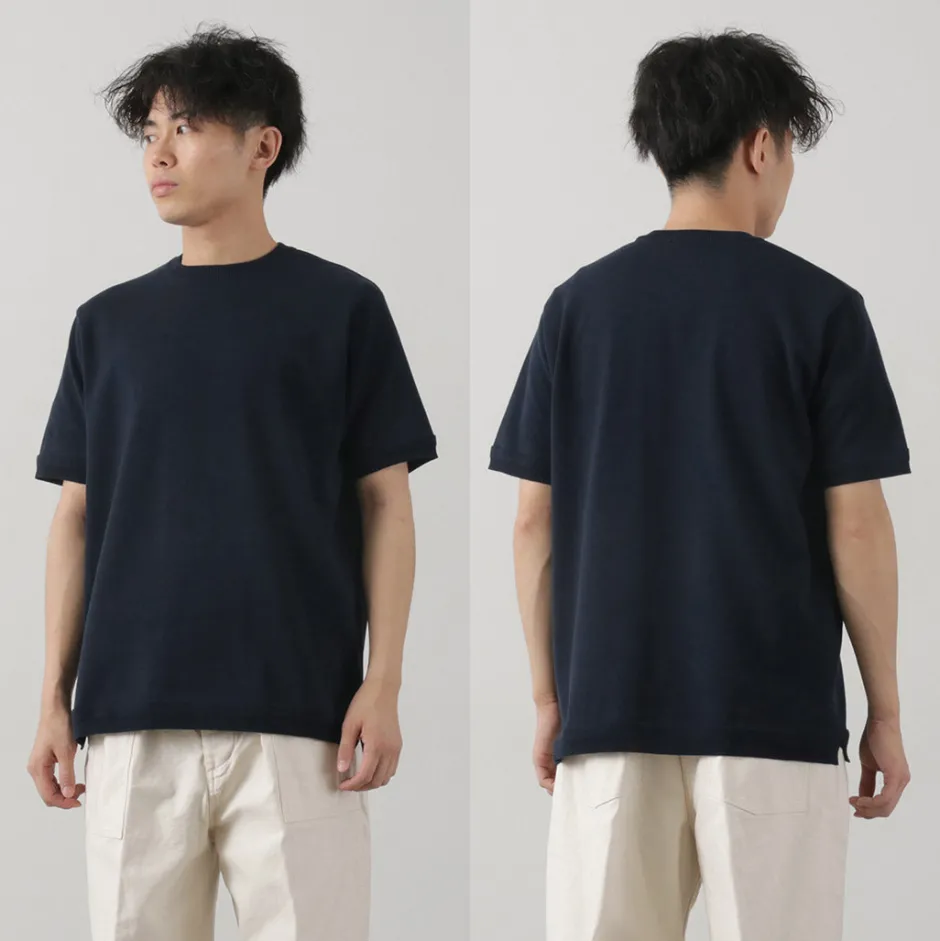 Knits^FUJITO / Crew Neck Knit T-Shirt