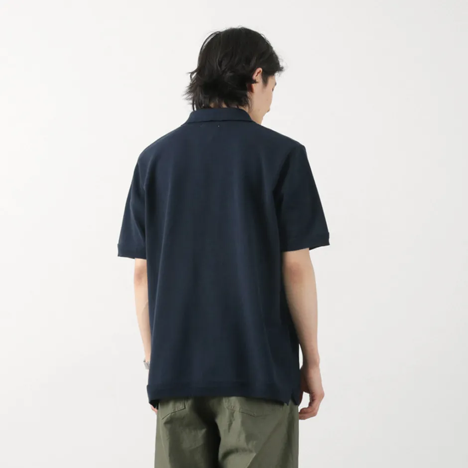 T-Shirts^FUJITO / Knit Polo Easy Solid Collar