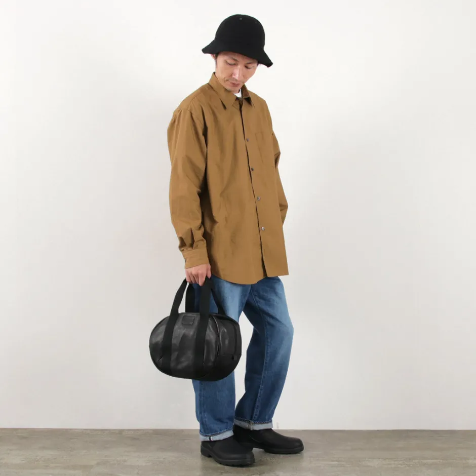 Tote Bags^FUJITO / Leather Helmet Bag black