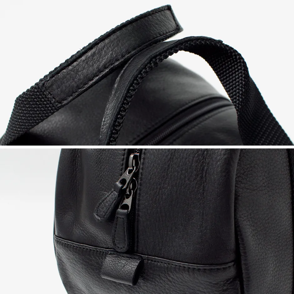 Tote Bags^FUJITO / Leather Helmet Bag black