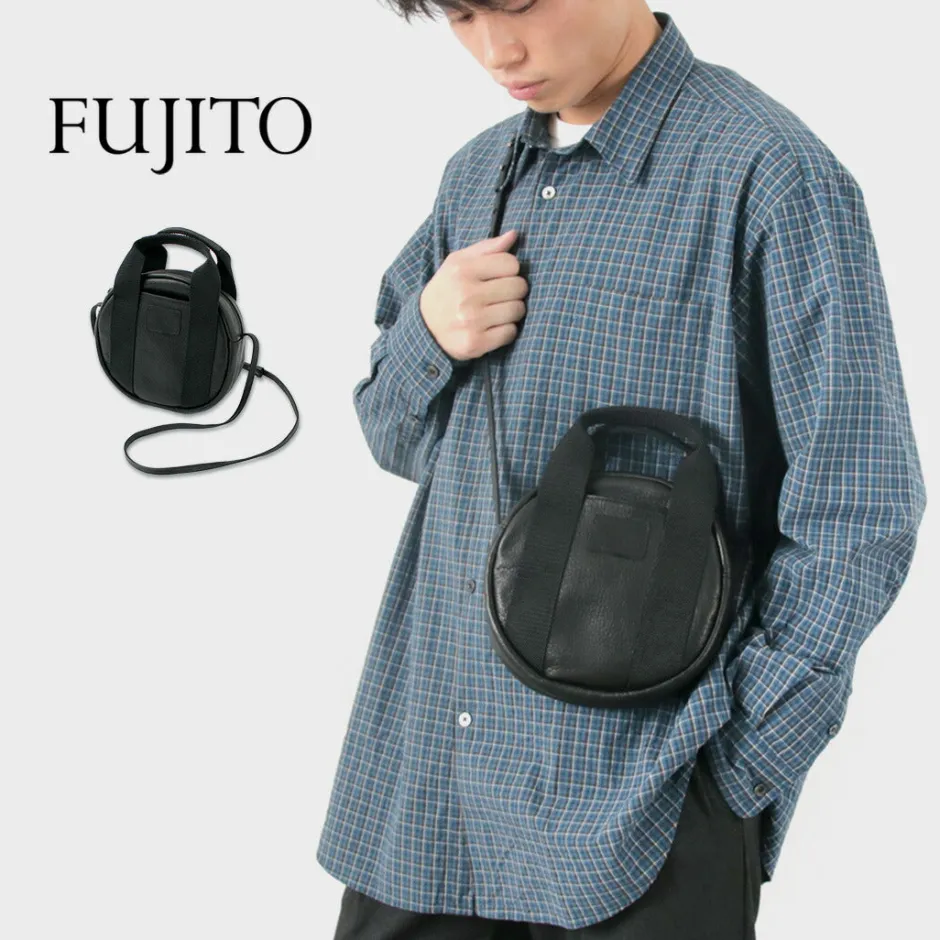 Tote Bags | Shoulder Bags^FUJITO / Leather Helmet Pouch black