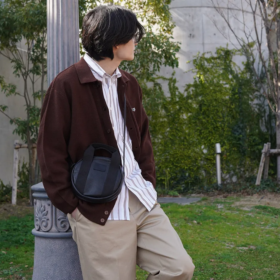 Tote Bags | Shoulder Bags^FUJITO / Leather Helmet Pouch black