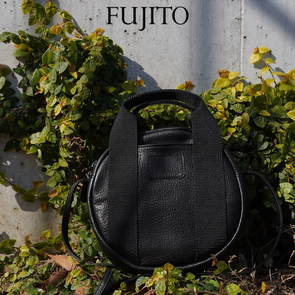 Tote Bags | Shoulder Bags^FUJITO / Leather Helmet Pouch black