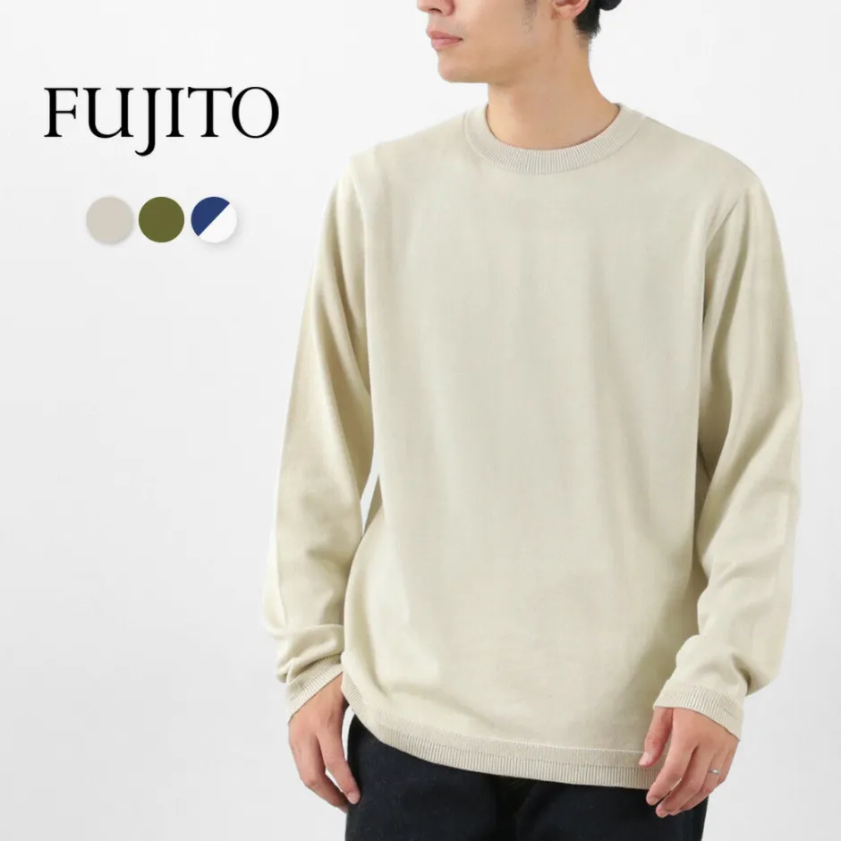 Knits^FUJITO / Long Sleeve Knit T-Shirt