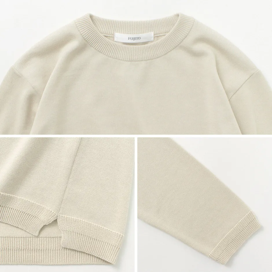 Knits^FUJITO / Long Sleeve Knit T-Shirt