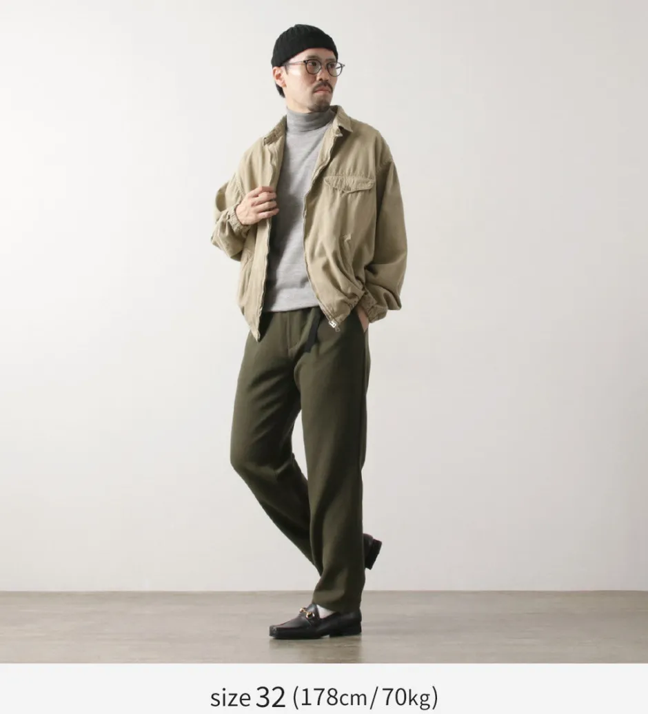 Trousers^FUJITO / N.O.UN Beltless Pants Wool Serge