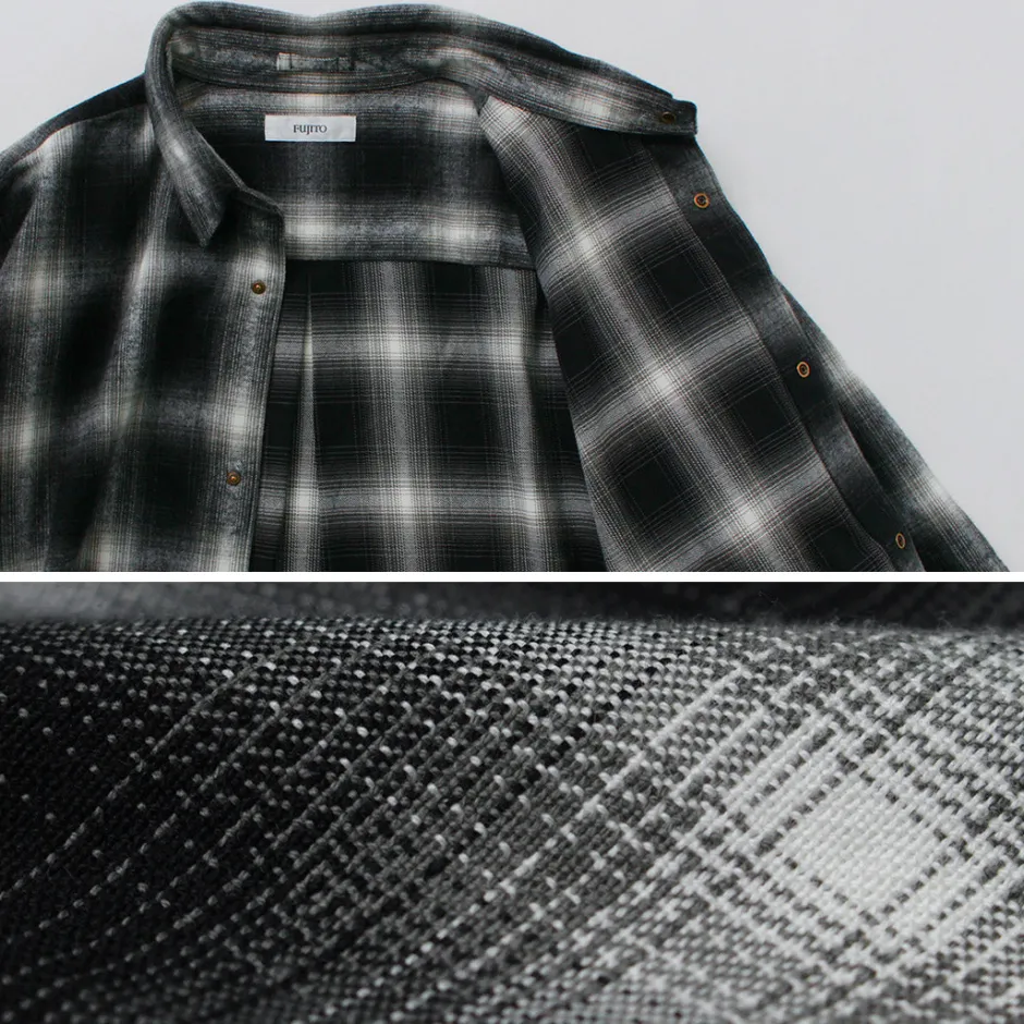 Shirts^FUJITO / Ring Shirt Ombre Check