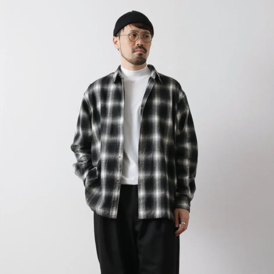 Shirts^FUJITO / Ring Shirt Ombre Check