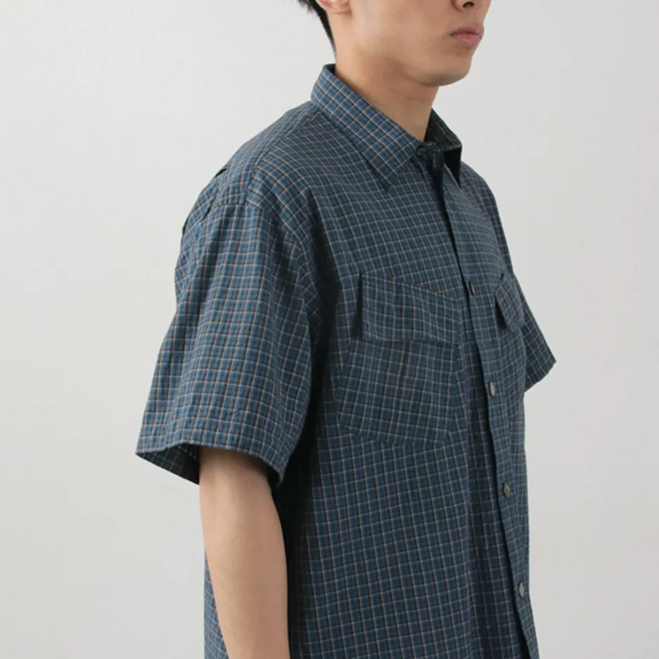 Shirts^FUJITO / Short Sleeve Fatigue Shirt navy
