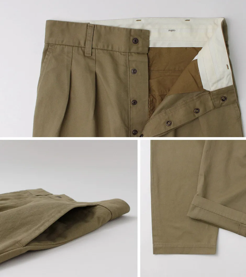 Work Pants & Chinos^FUJITO / 2-Tuck Trousers Chino