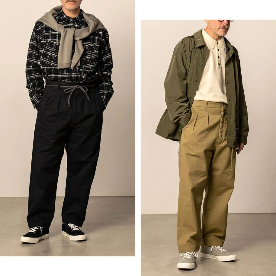Work Pants & Chinos^FUJITO / 2-Tuck Trousers Chino