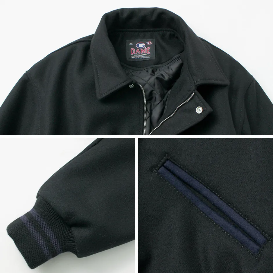 Jackets^GAME SPORTSWEAR / Versity Jacket black