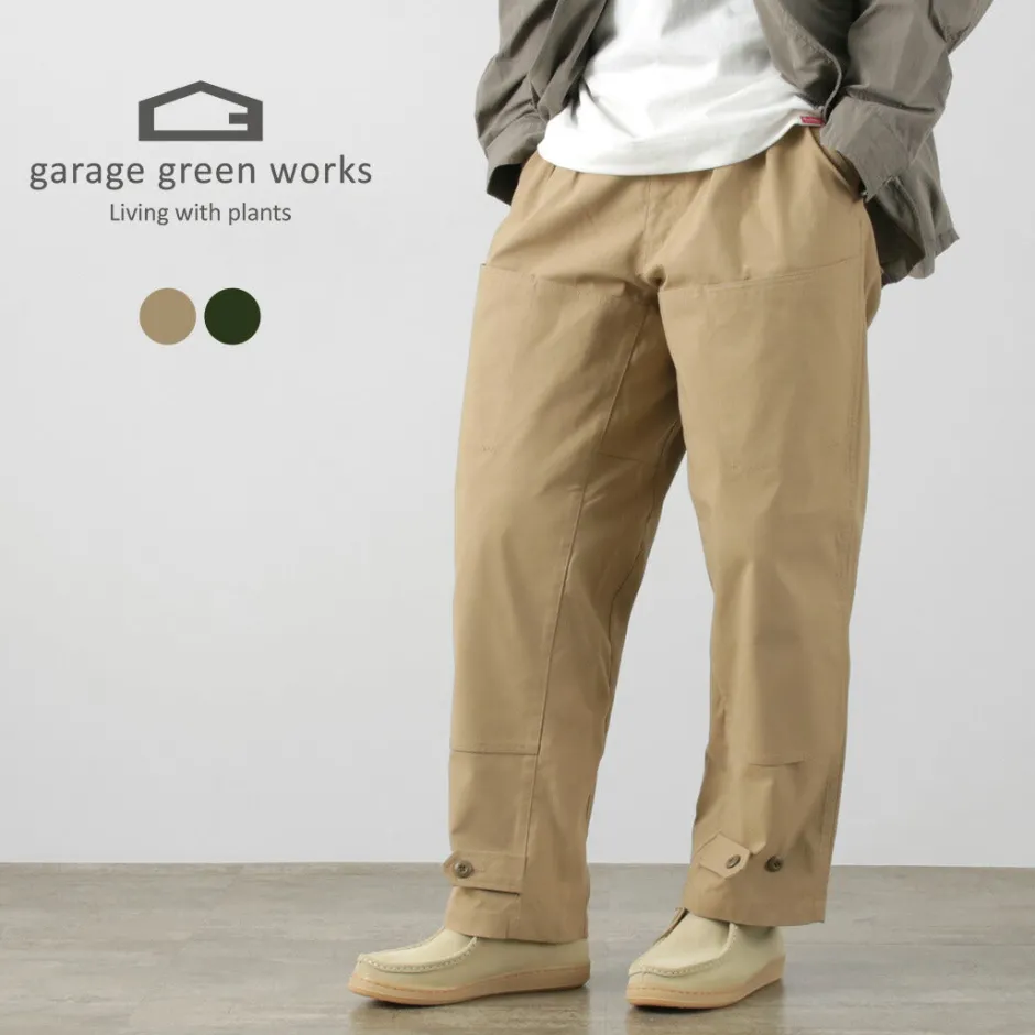 Work Pants & Chinos^GARAGE GREEN WORKS / Double Knee 6 Pocket Pants