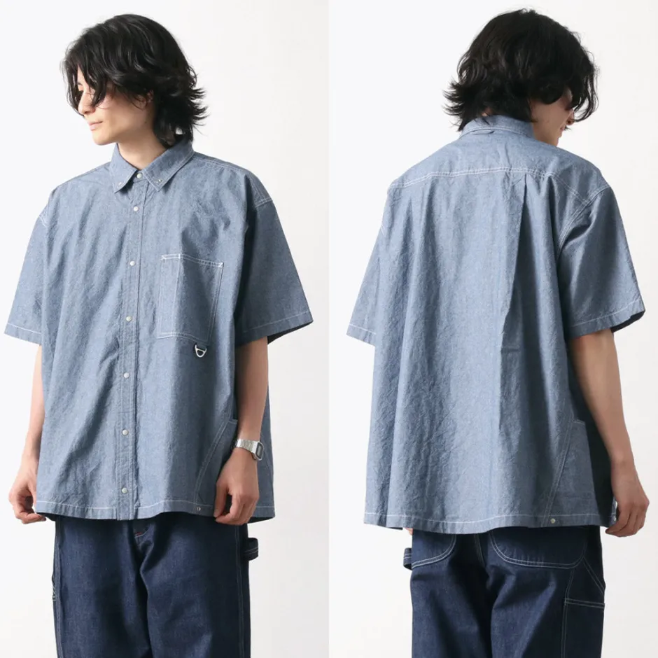 Shirts^GARAGE GREEN WORKS / Half Sleeve Dungaree Shirt