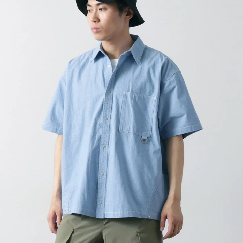 Shirts^GARAGE GREEN WORKS / Half Sleeve Dungaree Shirt